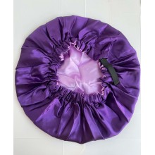 Reversible Satin Bonnet With Head Tie Adjust Sleep Night Cap