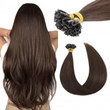 Straight Remy Hair Nail U Tip Fusion Human Hair Extensions--HE23