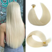 Nano Ring Hair Extension Real Human Hair Straight Micro Beads Hair Extension --HE25