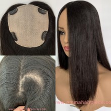 Chinese Culticle Remy Hair Silk Top Natural Hair Topper for Women--TP34
