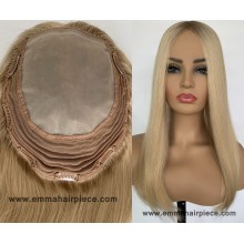 7"x8" Chinese Cuticle Remy Hair Injection Poly Lace Topper for Women--TP37