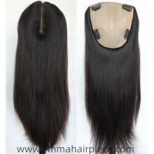 Chinese Culticle Remy Hair Silk Top Natural Hair Topper for Women--TP34