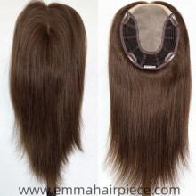 Chinese Cuticle Remy Hair Mono Top Straight Topper For Women-TP18