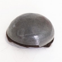 Human Hair All Loop PU Men Toupee 0.08-0.1mm Men Hair Pieces--CTS80