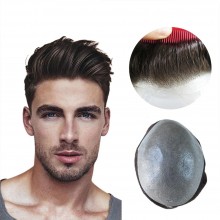 Invisible Hairline Hair System Unit for Men 0.03-0.04mm Super Thin Skin Toupee--CNG3