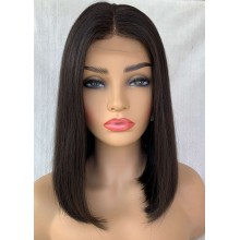 Bob Straight Remy Human Hair 2x4 Lace Front Closure Wig--BB11