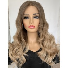 Ombre Wave European Human Hair invisible Lace Wig -YN13