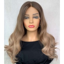 Balayage Wave European Human Hair invisible Lace Wig -YN14