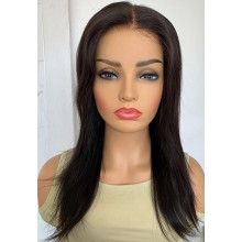 Natural Straight Remy Human Hair 5x5 Lace Front Wig--LW11
