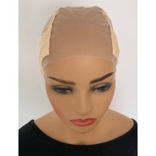 Full Cap-wide Transparent Lace Wig Cap with Velvet Grip Band-WG11