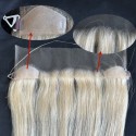 HD Lace Frontal Hairline Human Hair Patch with PU Adjustable Fish line-HP11