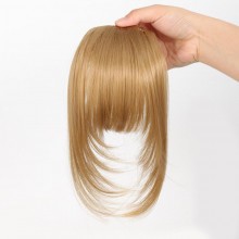 Synthetic Fiber Clip-in Air Bangs Hair Piece for Women Invisible Seamless Fake Bangs