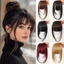 Synthetic Fiber Clip-in Air Bangs Hair Piece for Women Invisible Seamless Fake Bangs