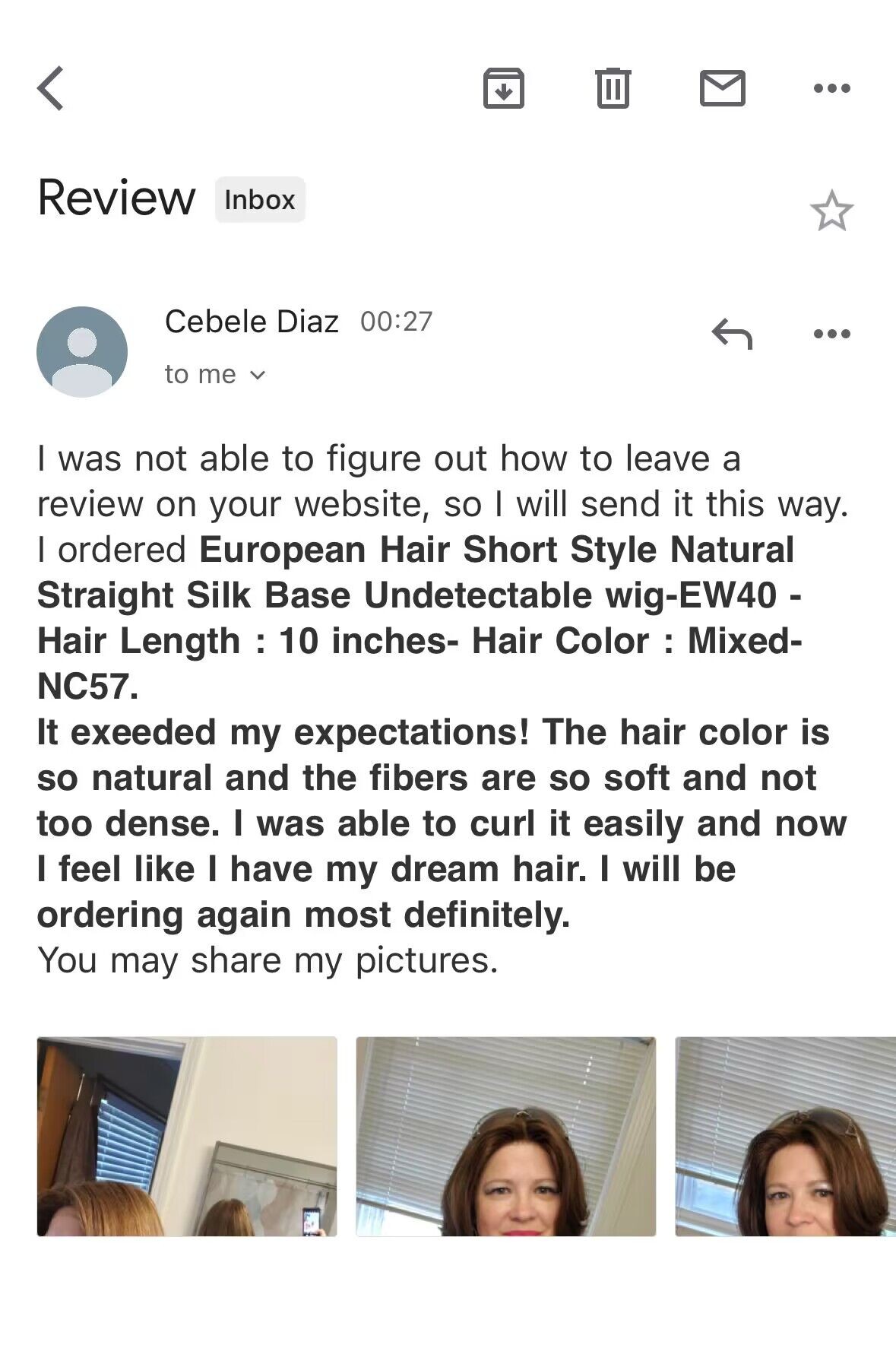 Review From Customer  Cebele