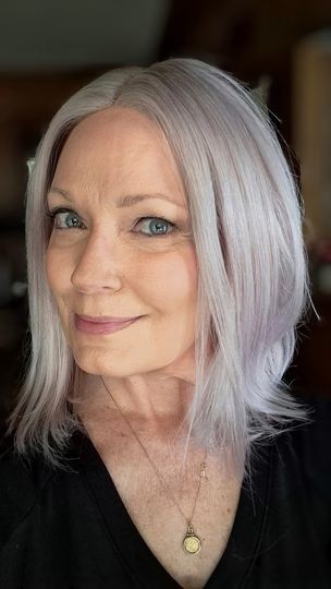 Gorgeous Silver Human Hair Wig by MelB